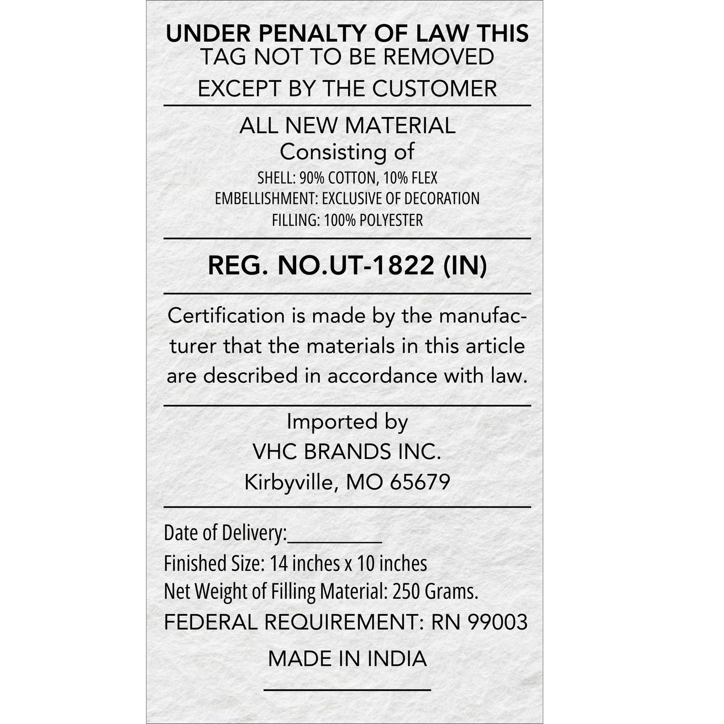 5 Christmas Trees White Pillow 14x10