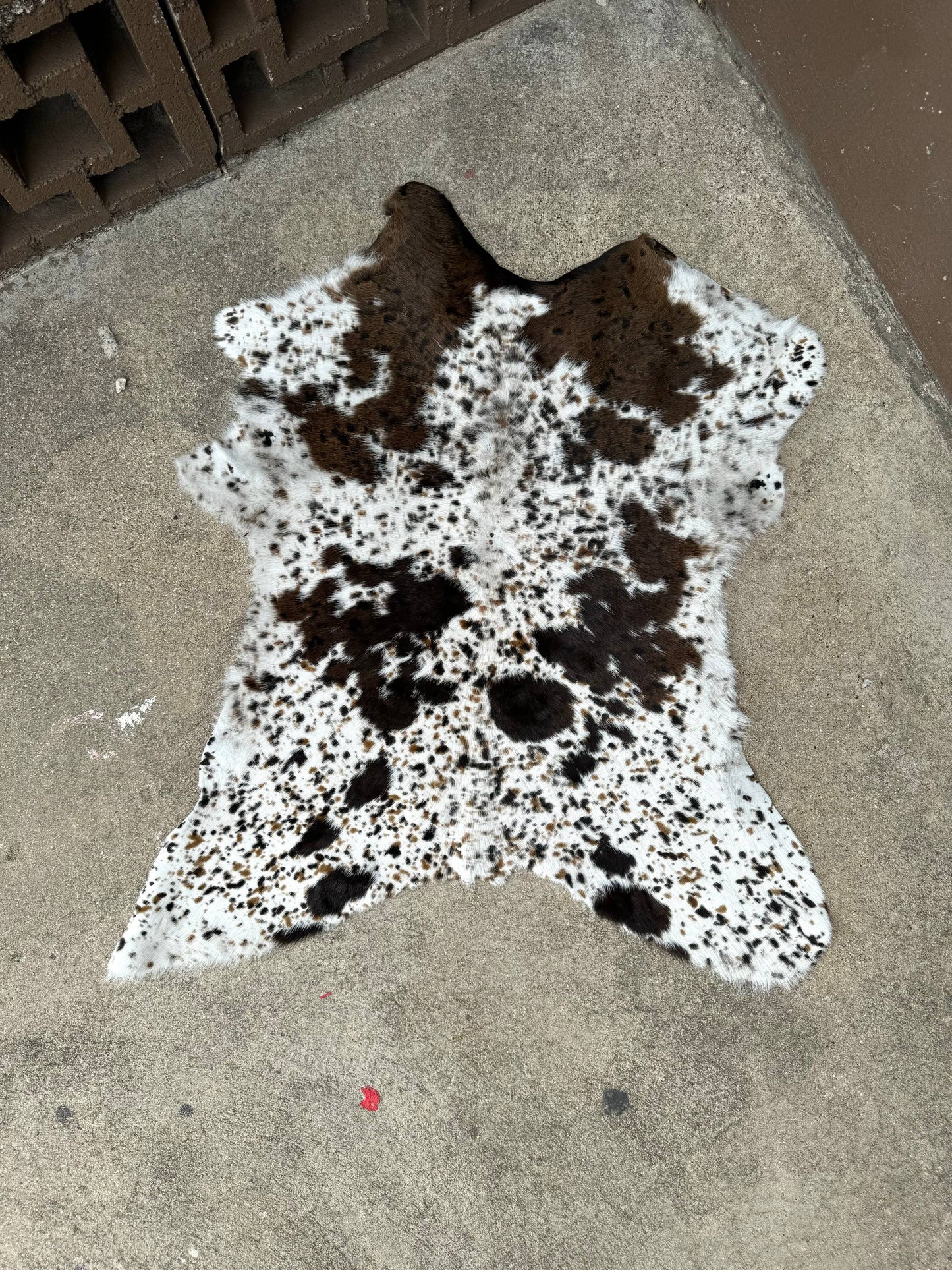Brazilian Calf Hides : Tricolor Spots