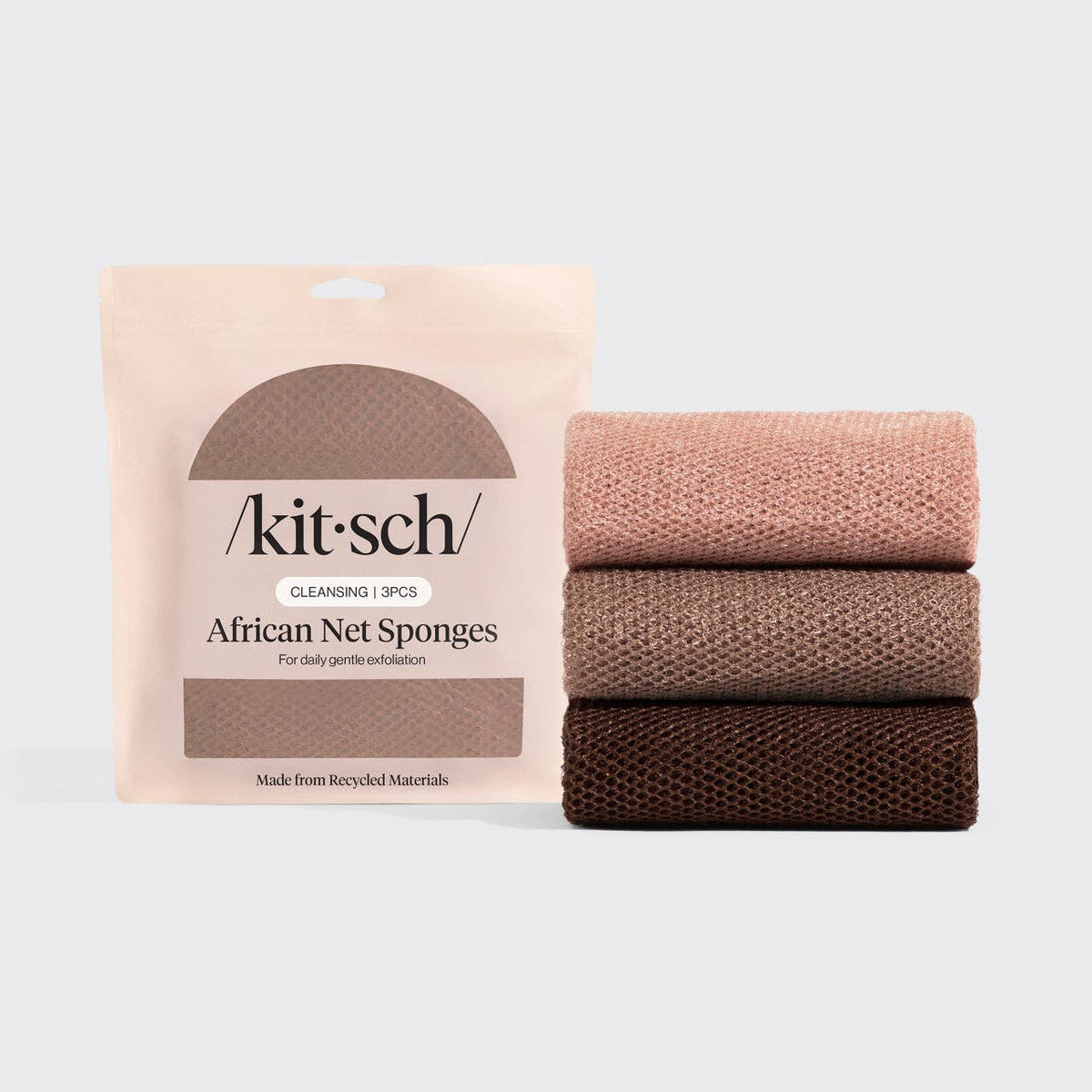 KITSCH - Rosewood African Net Sponge, 3pc