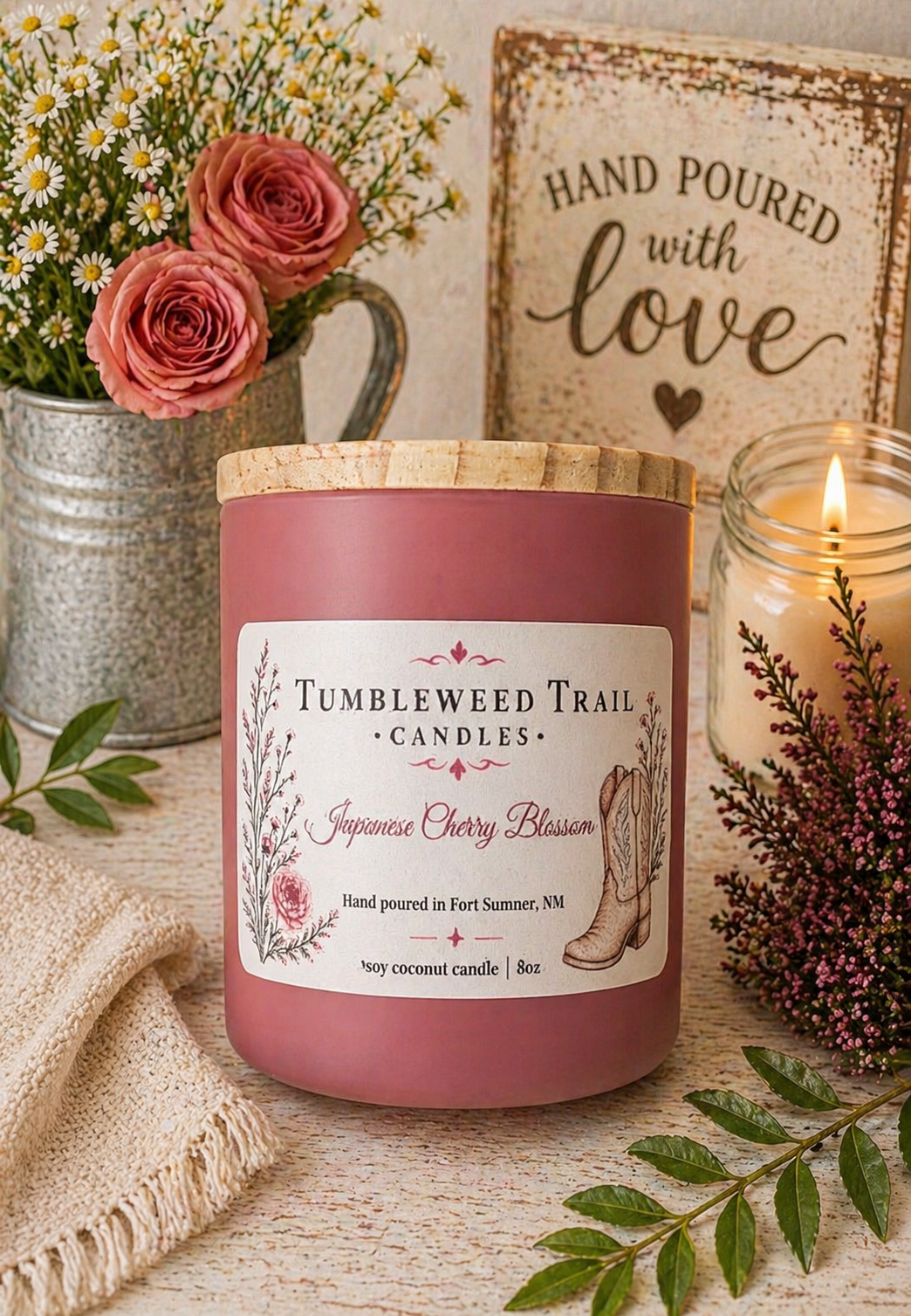 Japanese Cherry Blossom Candle 8oz