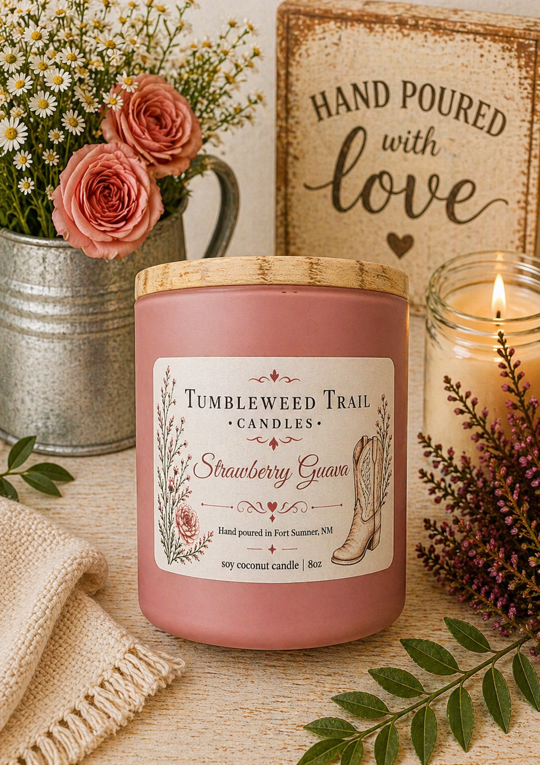 Strawberry Guava Candle 8oz