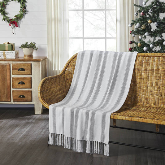 Grain Sack Stripe Woven Throw 50x60