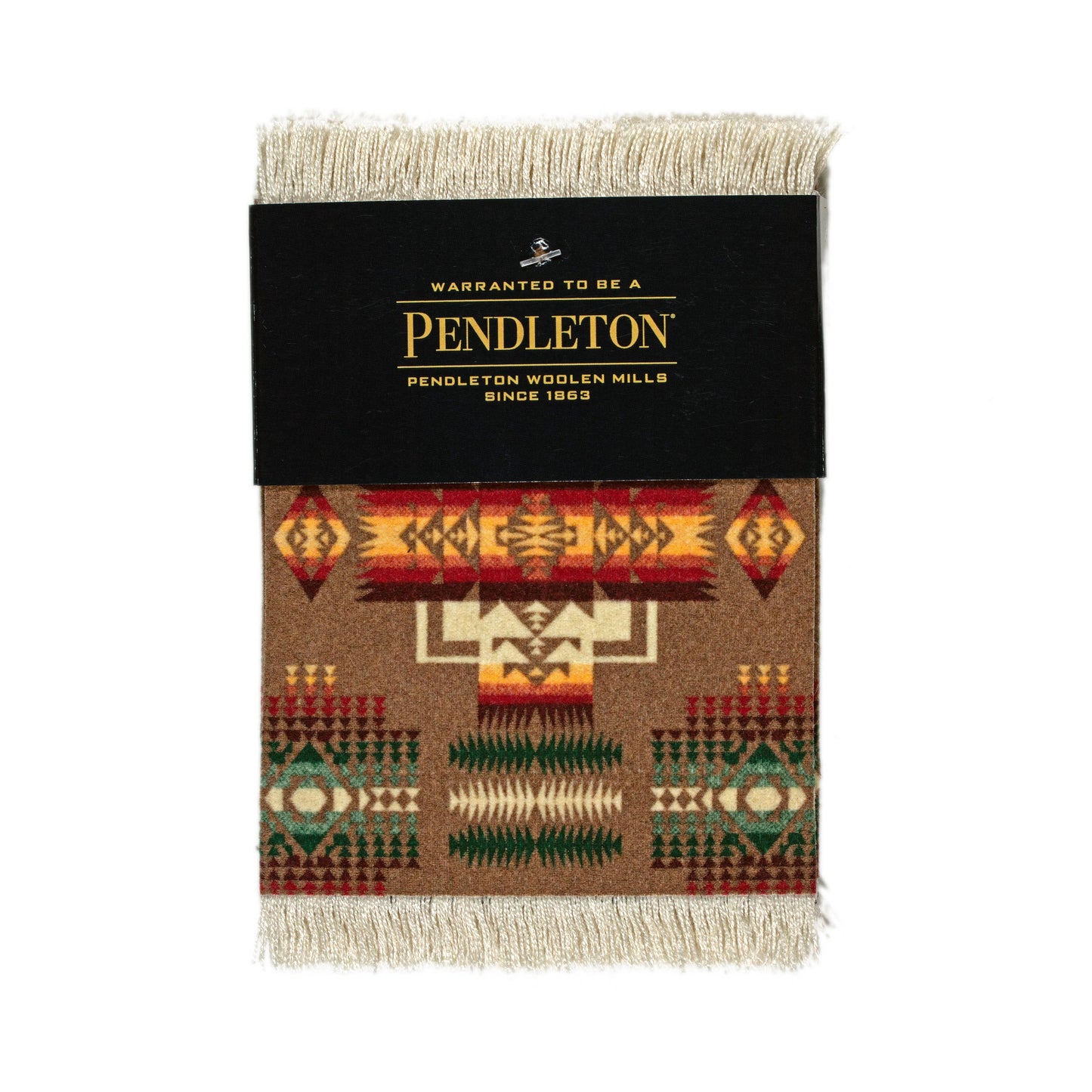 4 Pc CoasterRug® Pendleton® Chief Joseph Khaki
