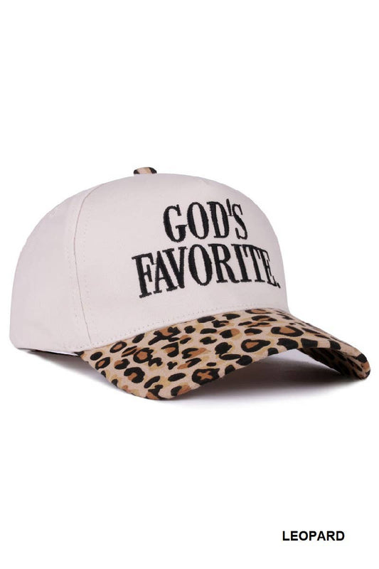 God's Favorite Two Tone Leopard Cap